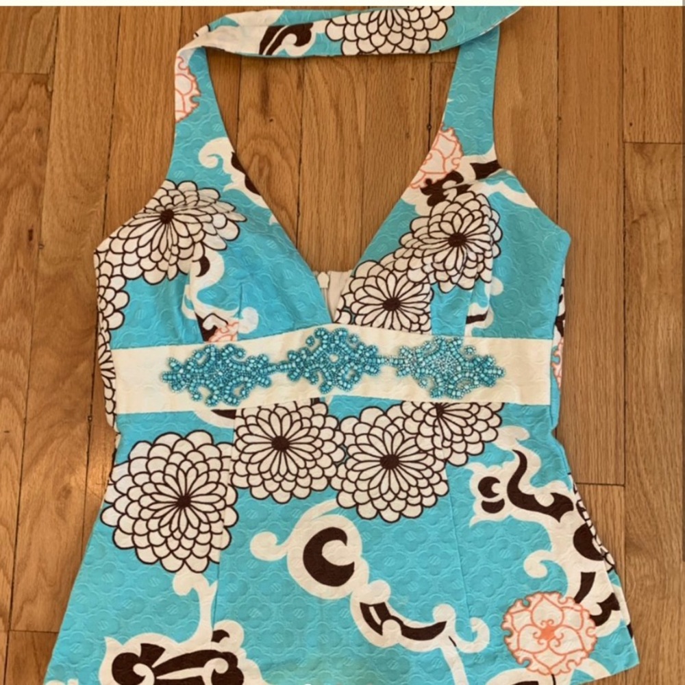 Y2K Trina Turk halter top!!
